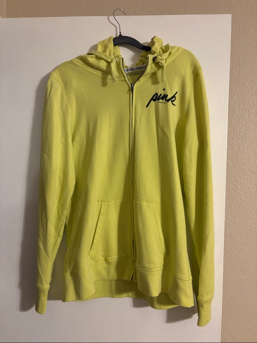 Victoria's Secret PINK Neon Yellow Hoodie